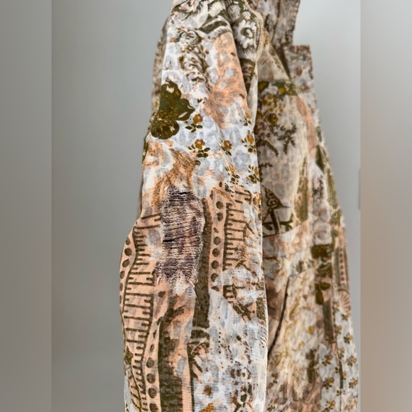 Anthropologie PILCRO THE FIELDER DENIM Floral SHIRT JACKET Size S - Picture 11 of 15